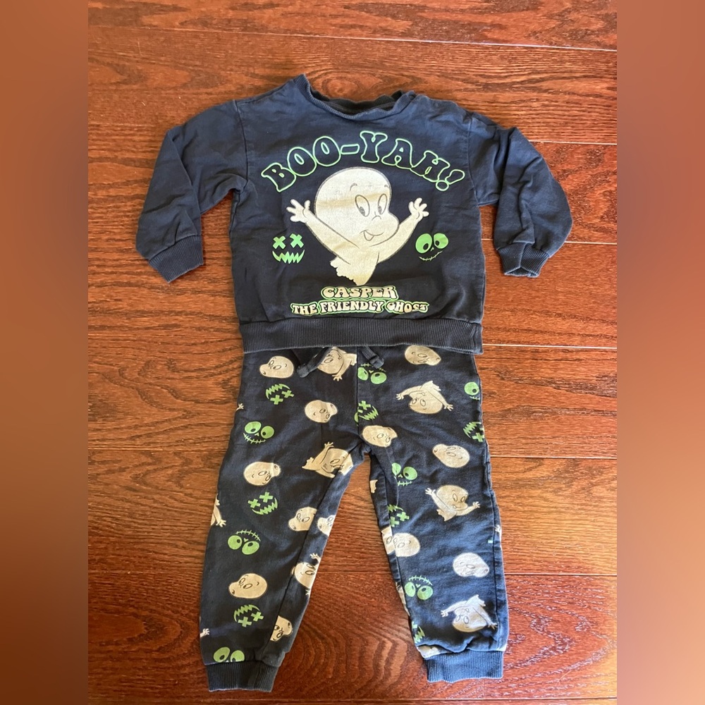Casper The Friendly Ghost Boo-Yah Pajama Set 2T
